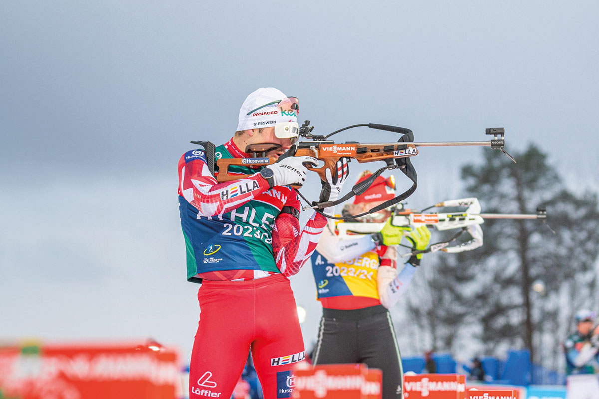 Magnus Oberhauser am Schiessstand