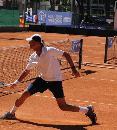Karl Pansy am Tennisplatz